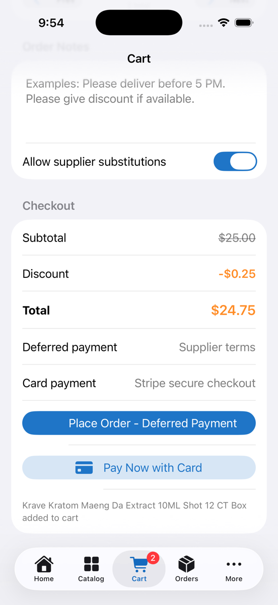 Cart & Checkout screenshot